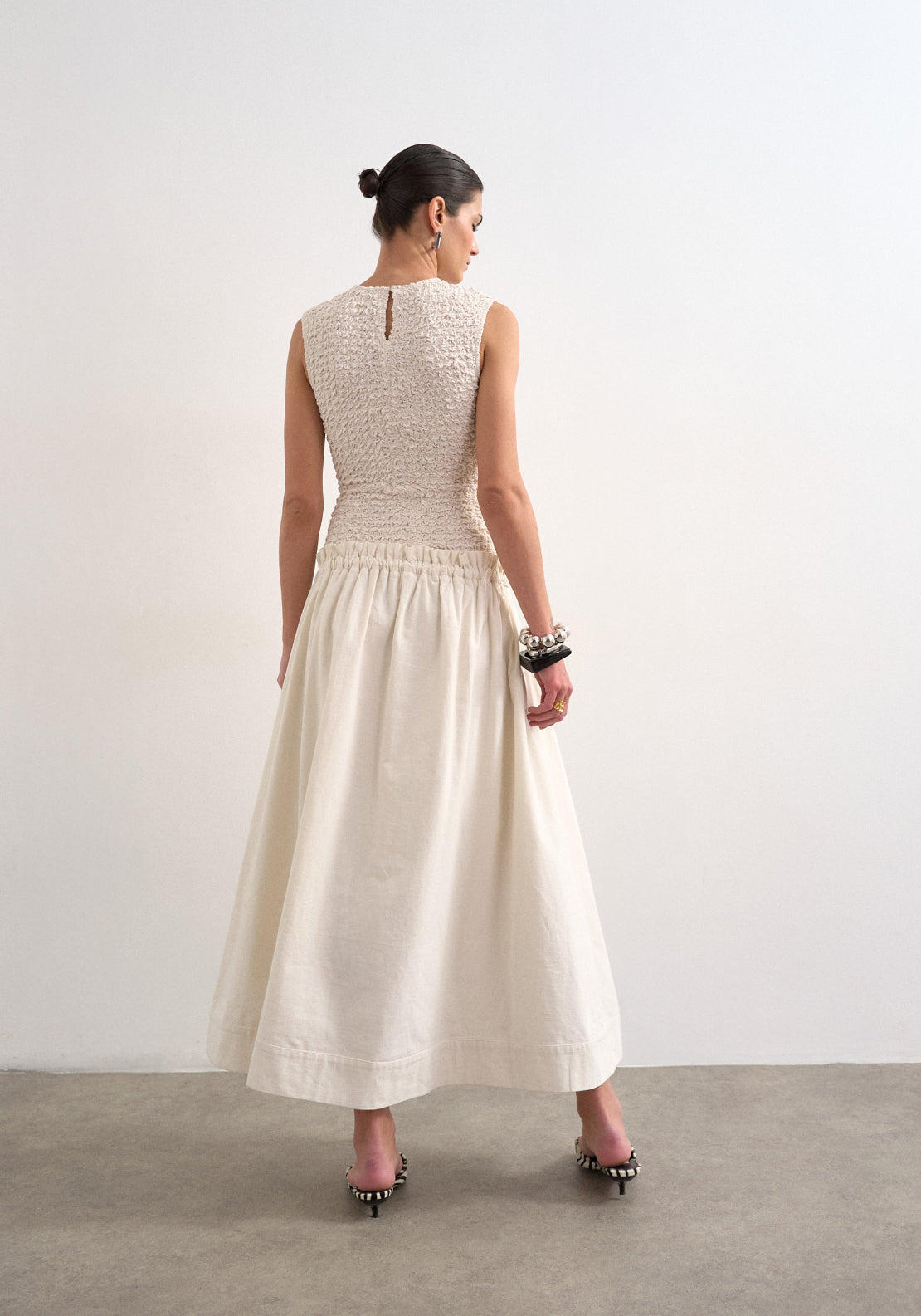 Topshop Nanna Sleeveless Maxi Dress - Birch 2 Shaws Department Stores