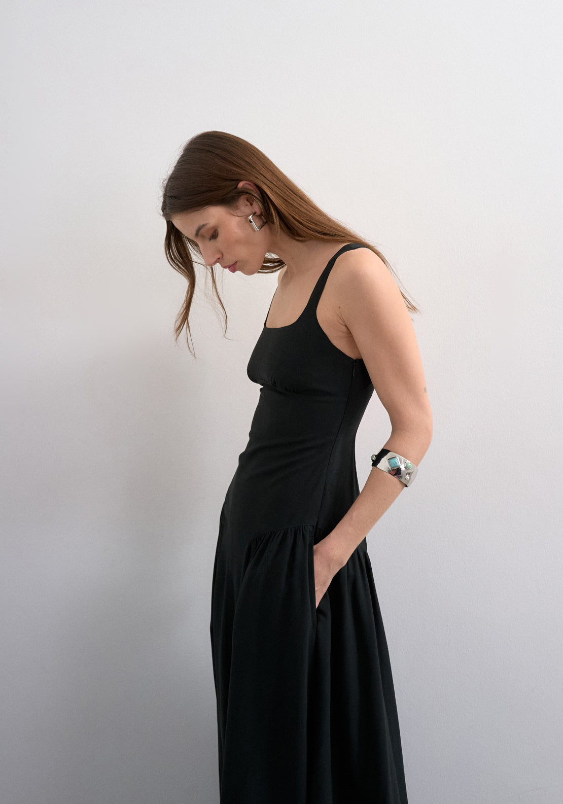 Topshop Viola Sleeveless Maxi Dress - Black 3 Shaws Department Stores