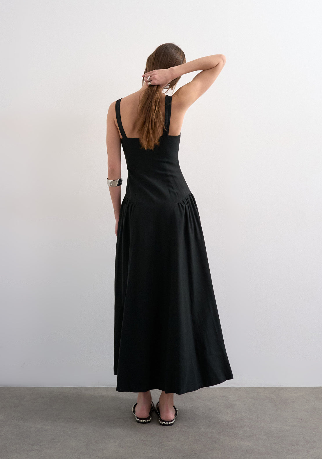 Topshop Viola Sleeveless Maxi Dress - Black 2 Shaws Department Stores