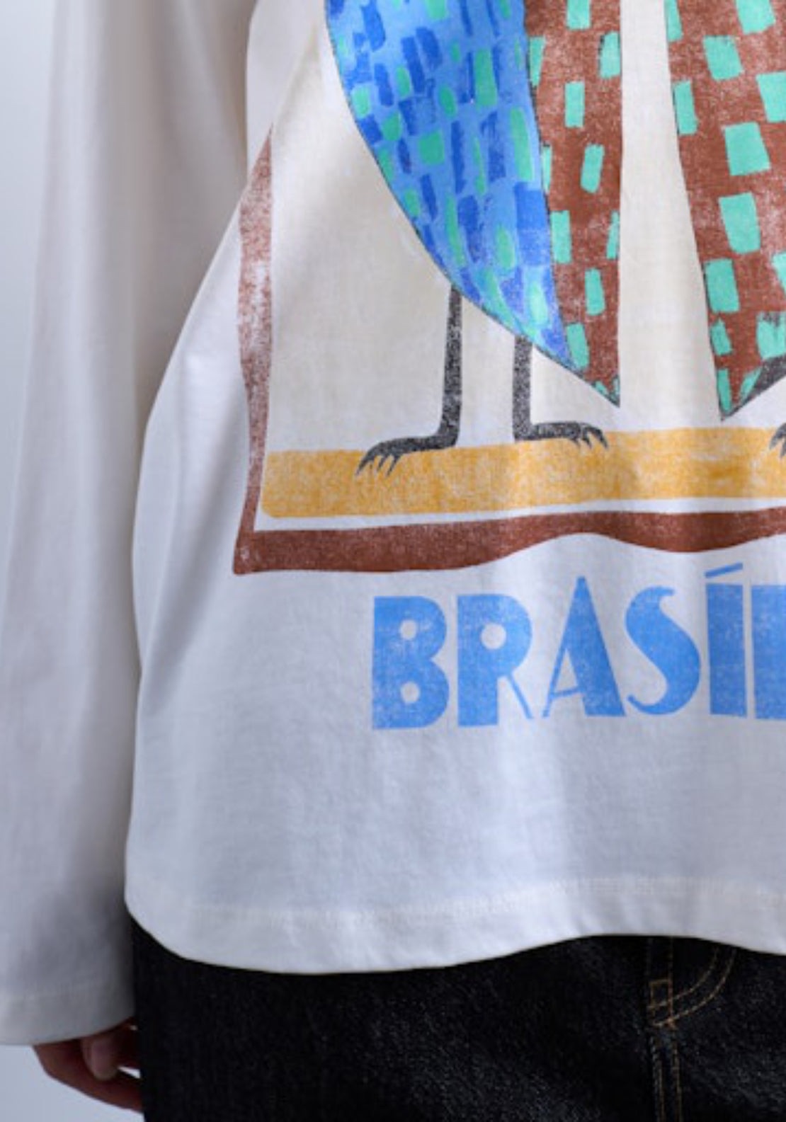 Topshop Alberte Long Sleeve Graphic T-Shirt - Snow White 3 Shaws Department Stores