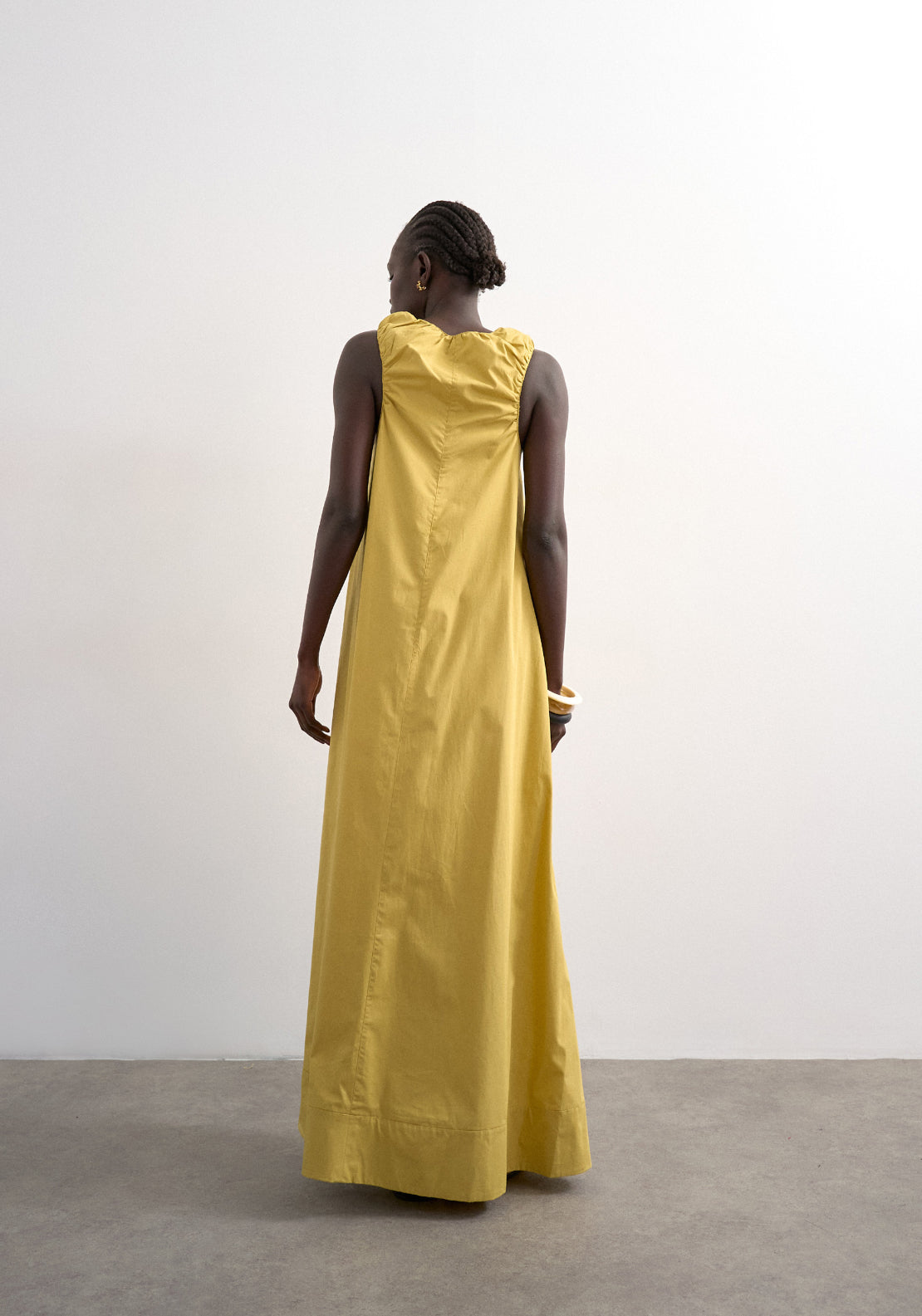 Topshop Runi Sleeveless Maxi Dress - Medium Green 2 Shaws Department Stores