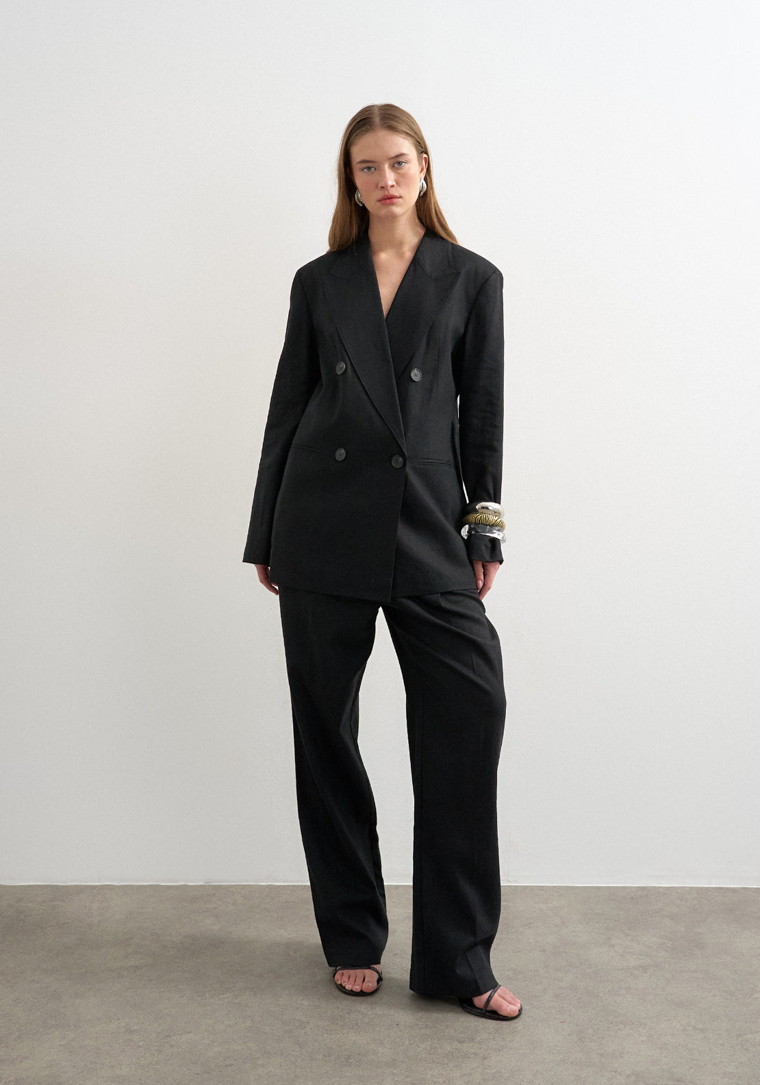 Topshop Isabella Blazer - Black 4 Shaws Department Stores