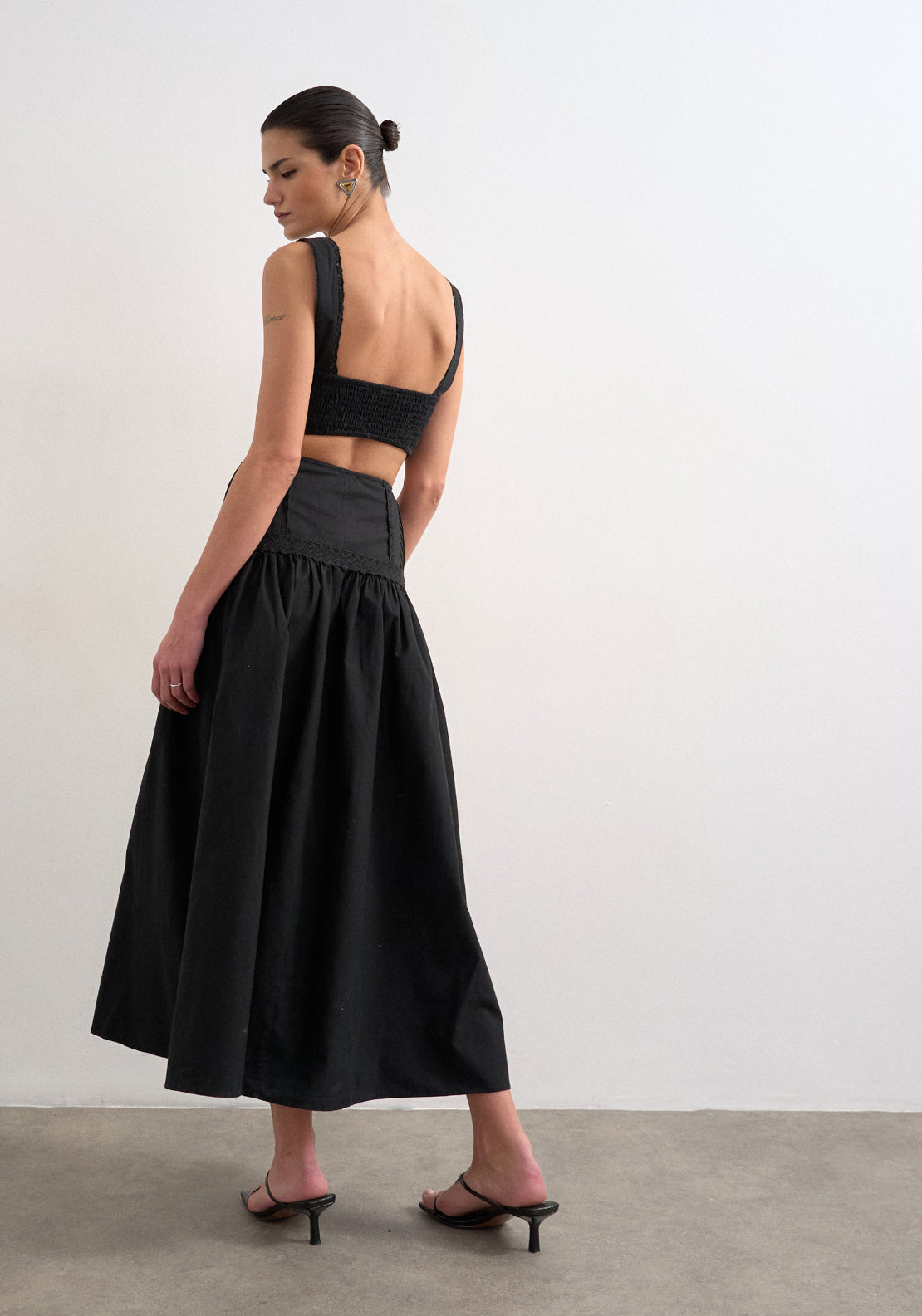 Topshop Alina Sleeveless Maxi Dress - Black 2 Shaws Department Stores
