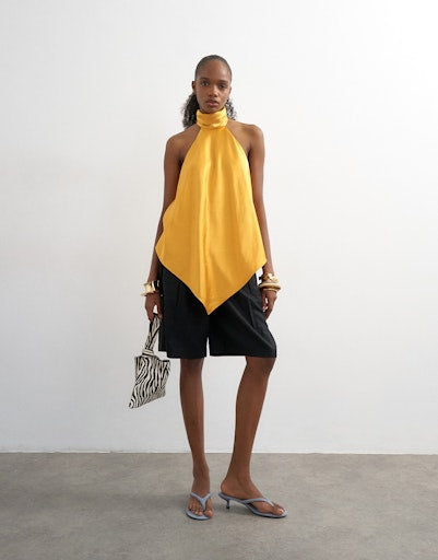 Shayla Backless Top - Yellowtail
