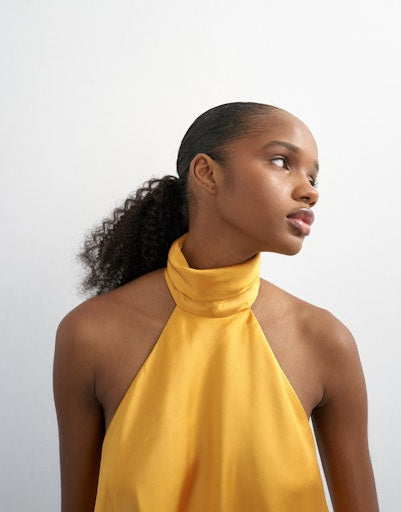 Shayla Backless Top - Yellowtail
