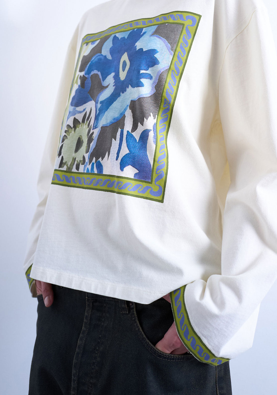 Topshop Diddi Skater T-Shirt - Ecru 3 Shaws Department Stores