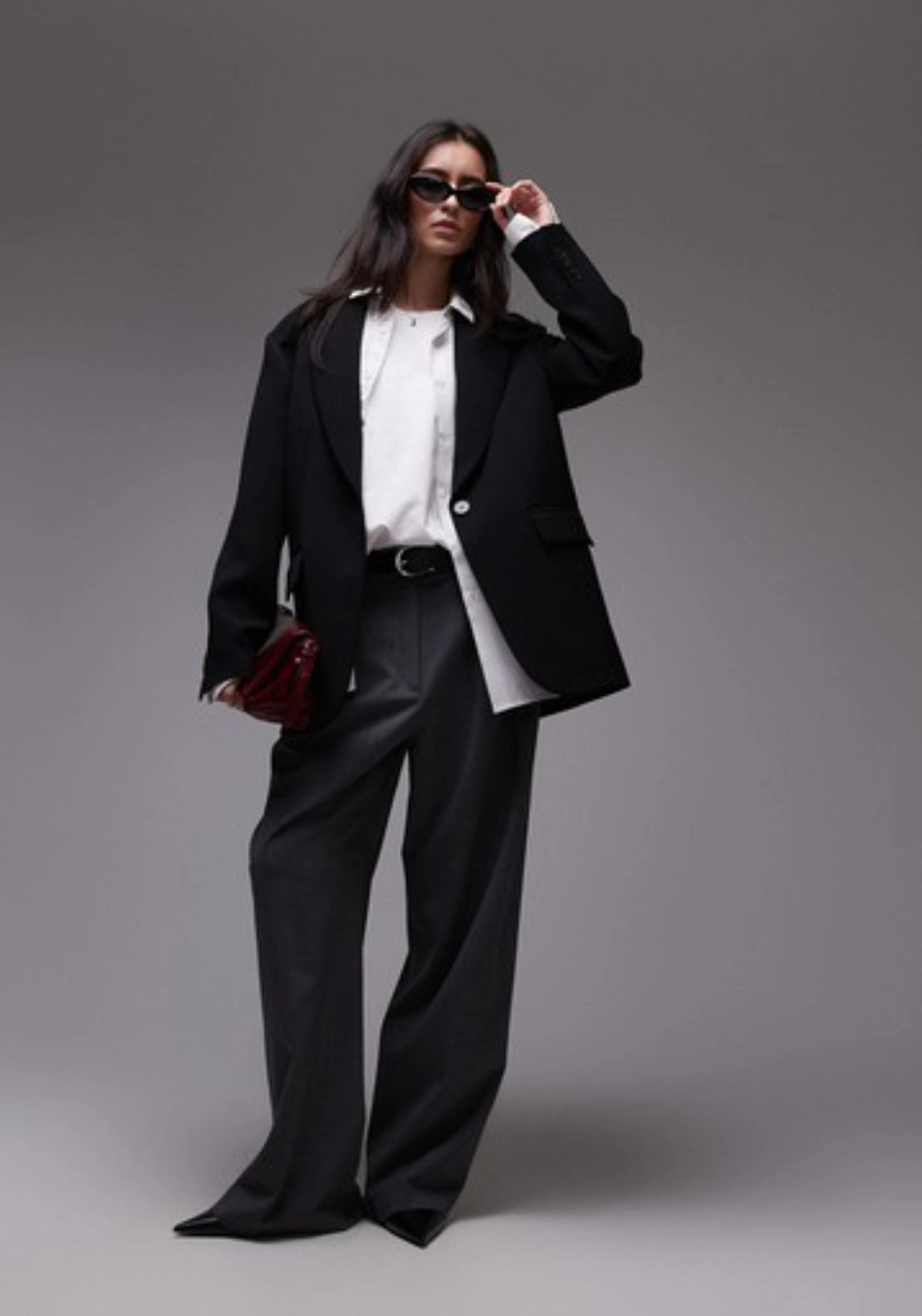 Louise Oversized Blazer - Black