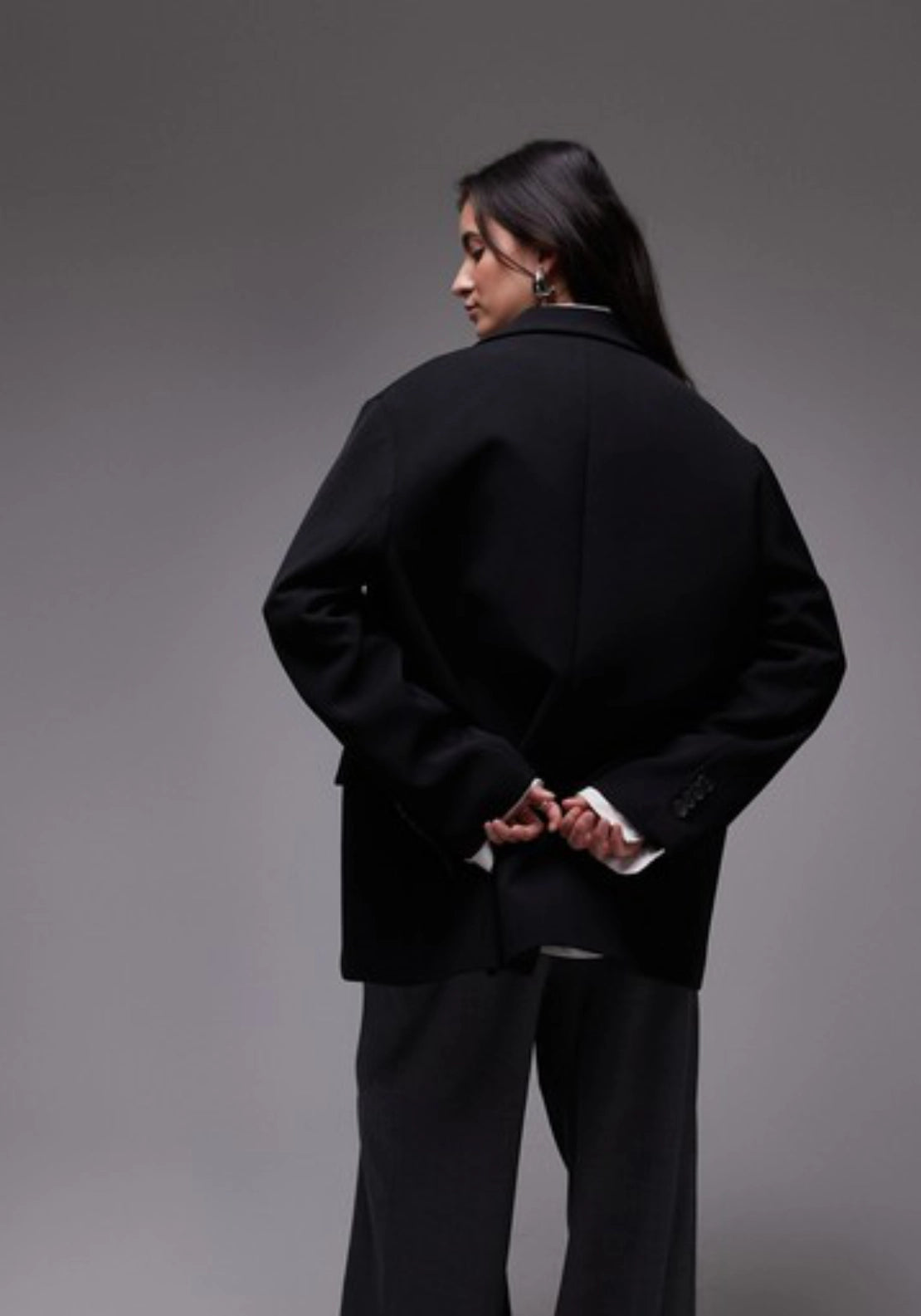 Louise Oversized Blazer - Black