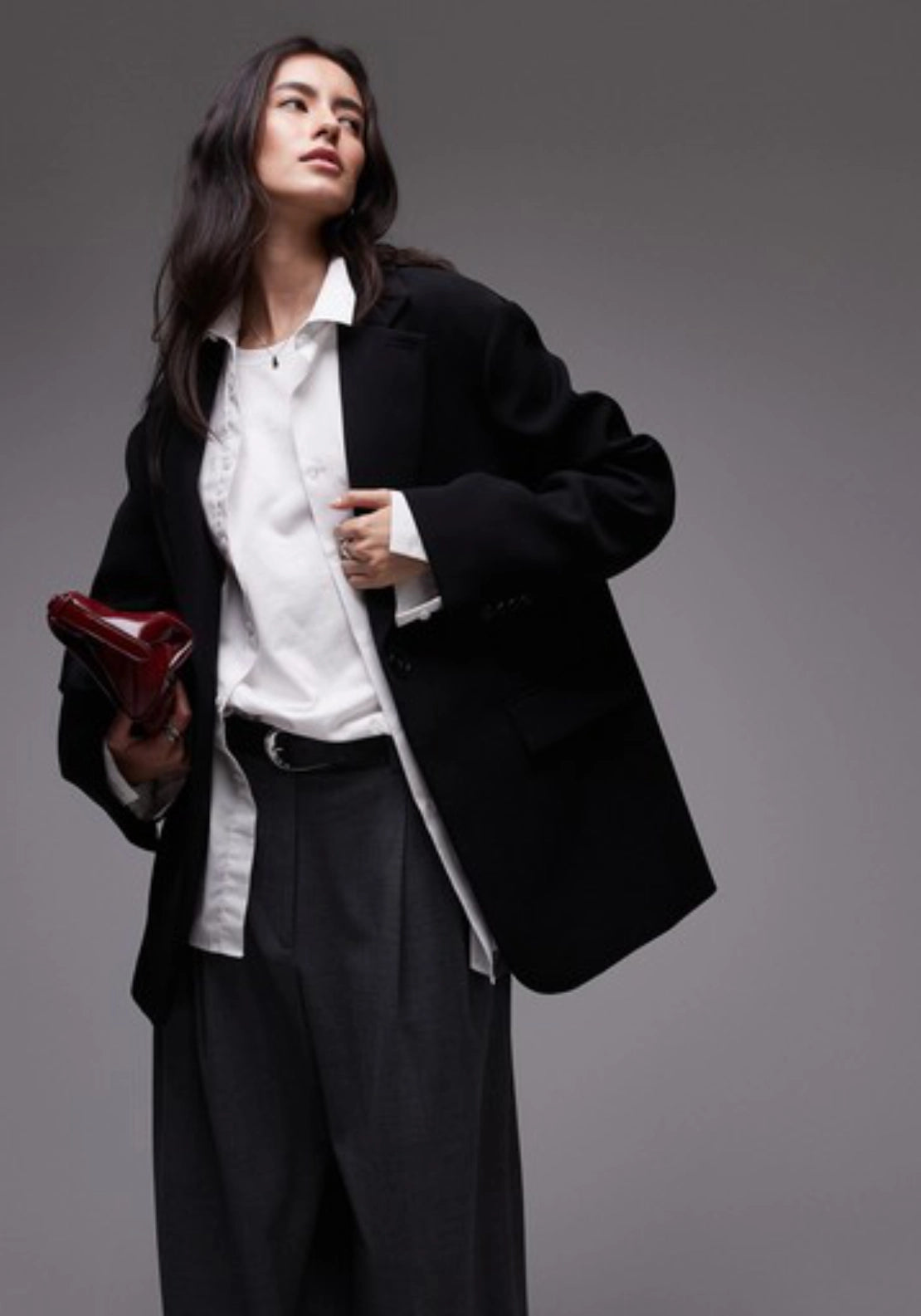 Louise Oversized Blazer - Black