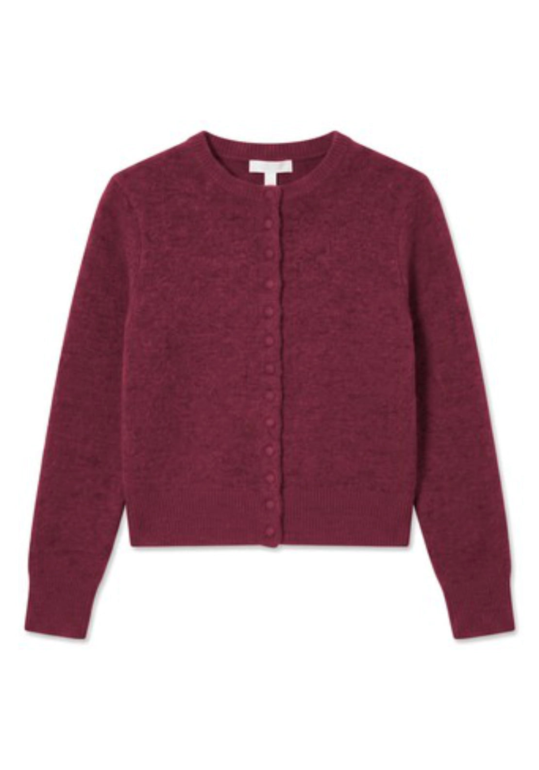 Sia Knitted Cardigan - Burgundy
