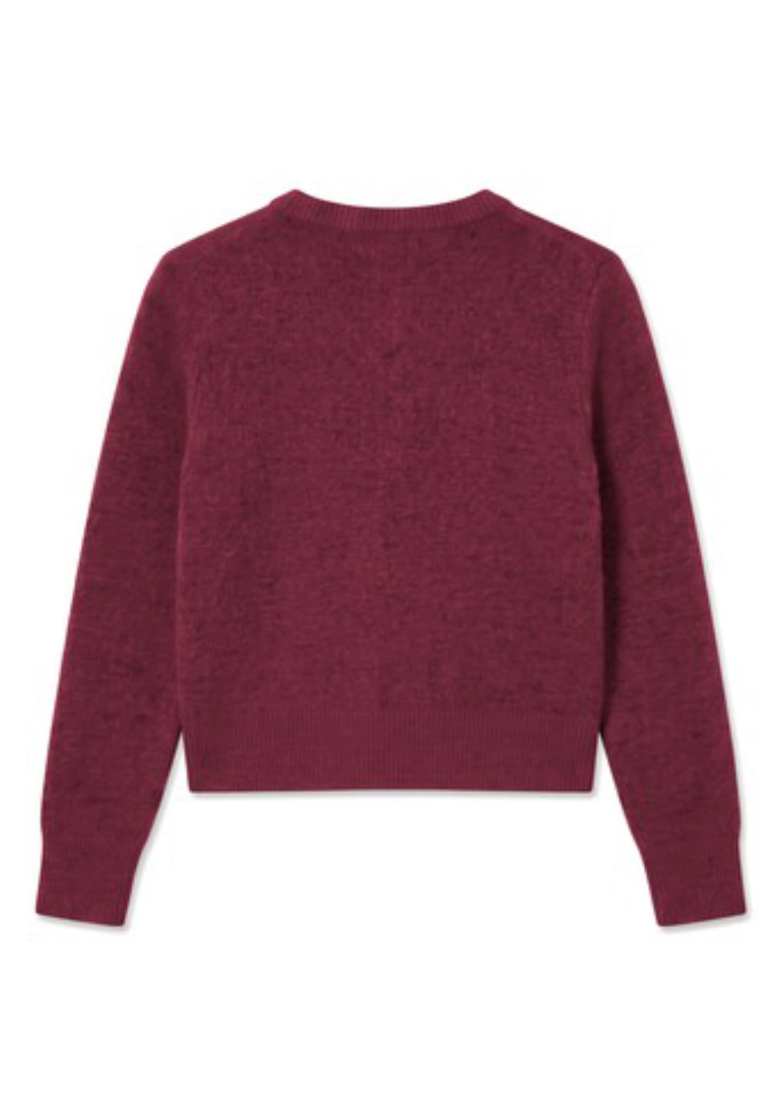 Sia Knitted Cardigan - Burgundy