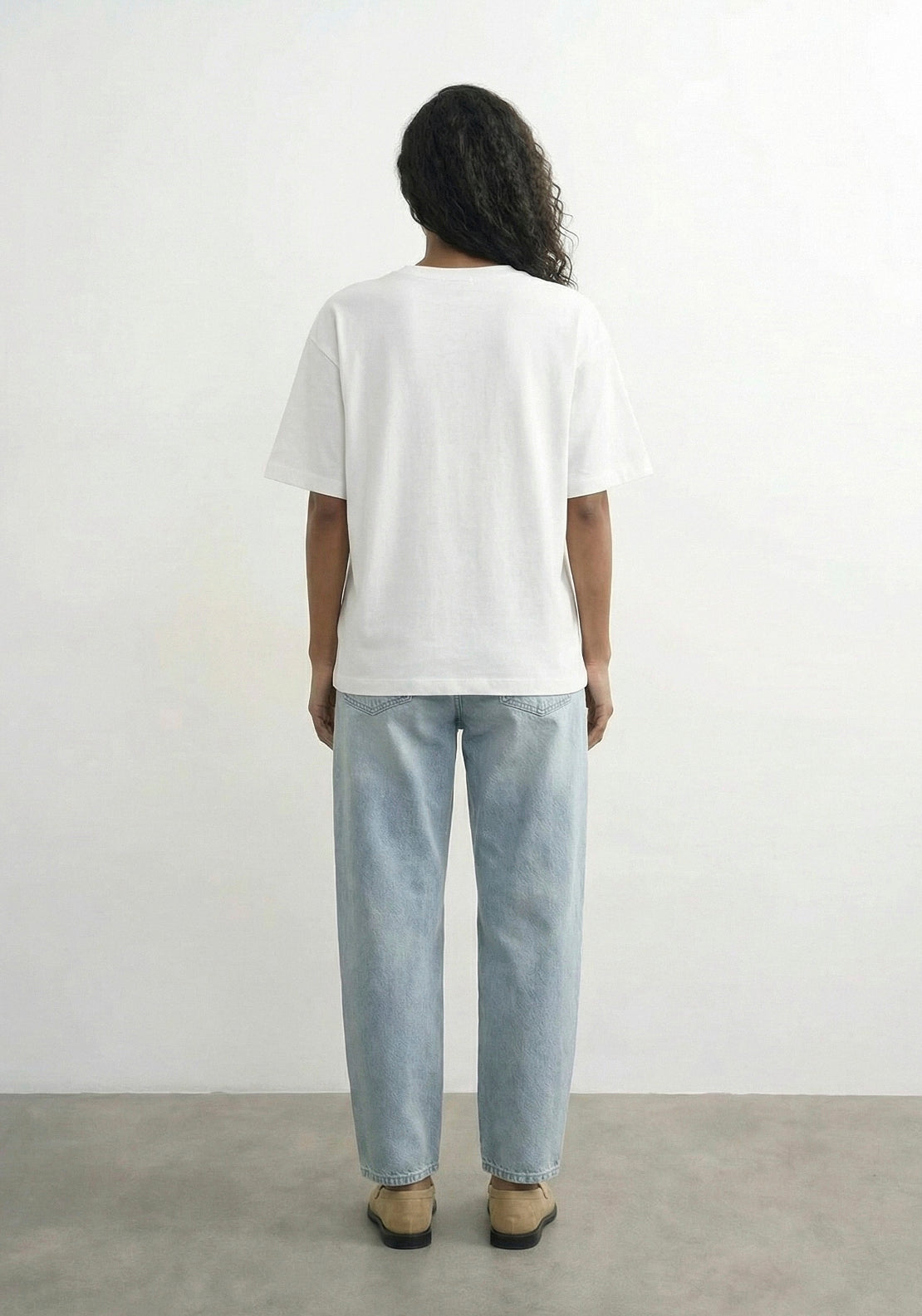 Topshop Premium Boxy Printed T-Shirt - Bright White/miami 2 Shaws Department Stores