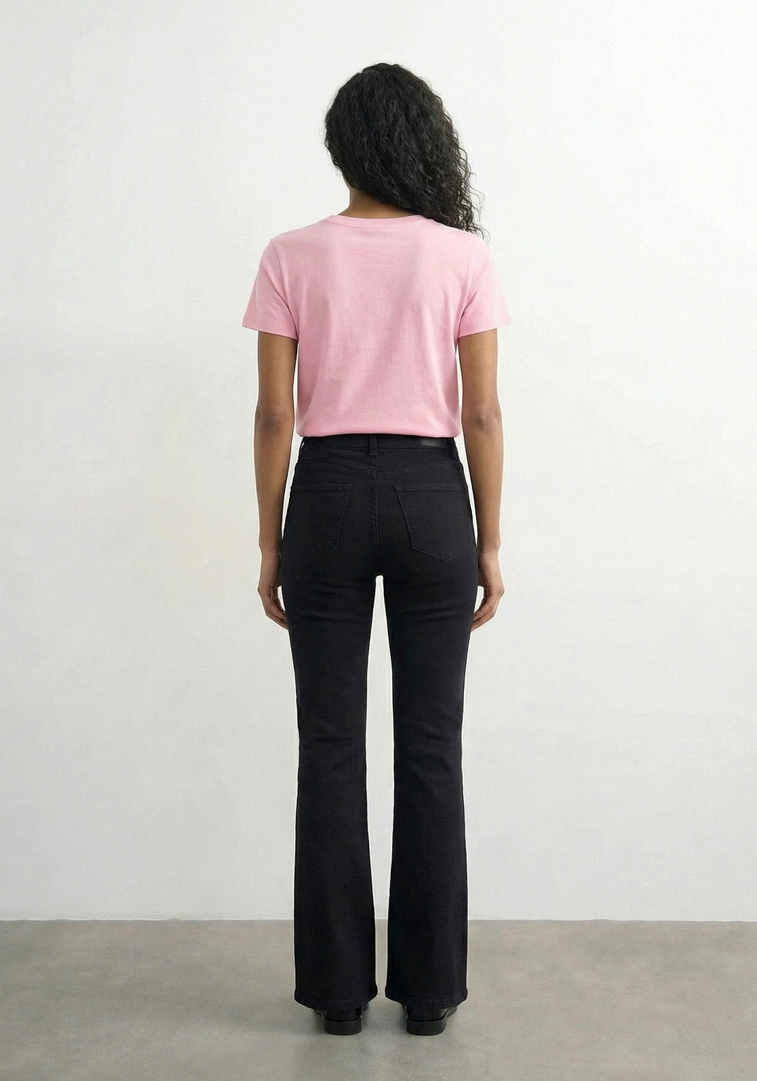 Topshop Kia Everyday Print Short Sleeve T-Shirt - Parfait Pink 2 Shaws Department Stores