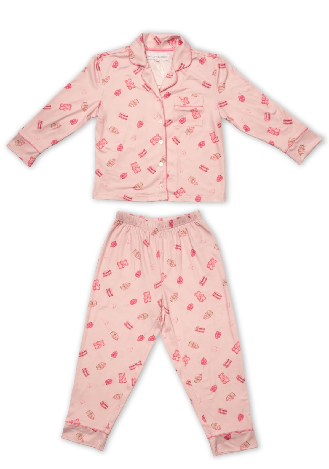 The Sleep Collection Jellies Button Through Pyjama Set - Pink 2 Shaws Department Stores