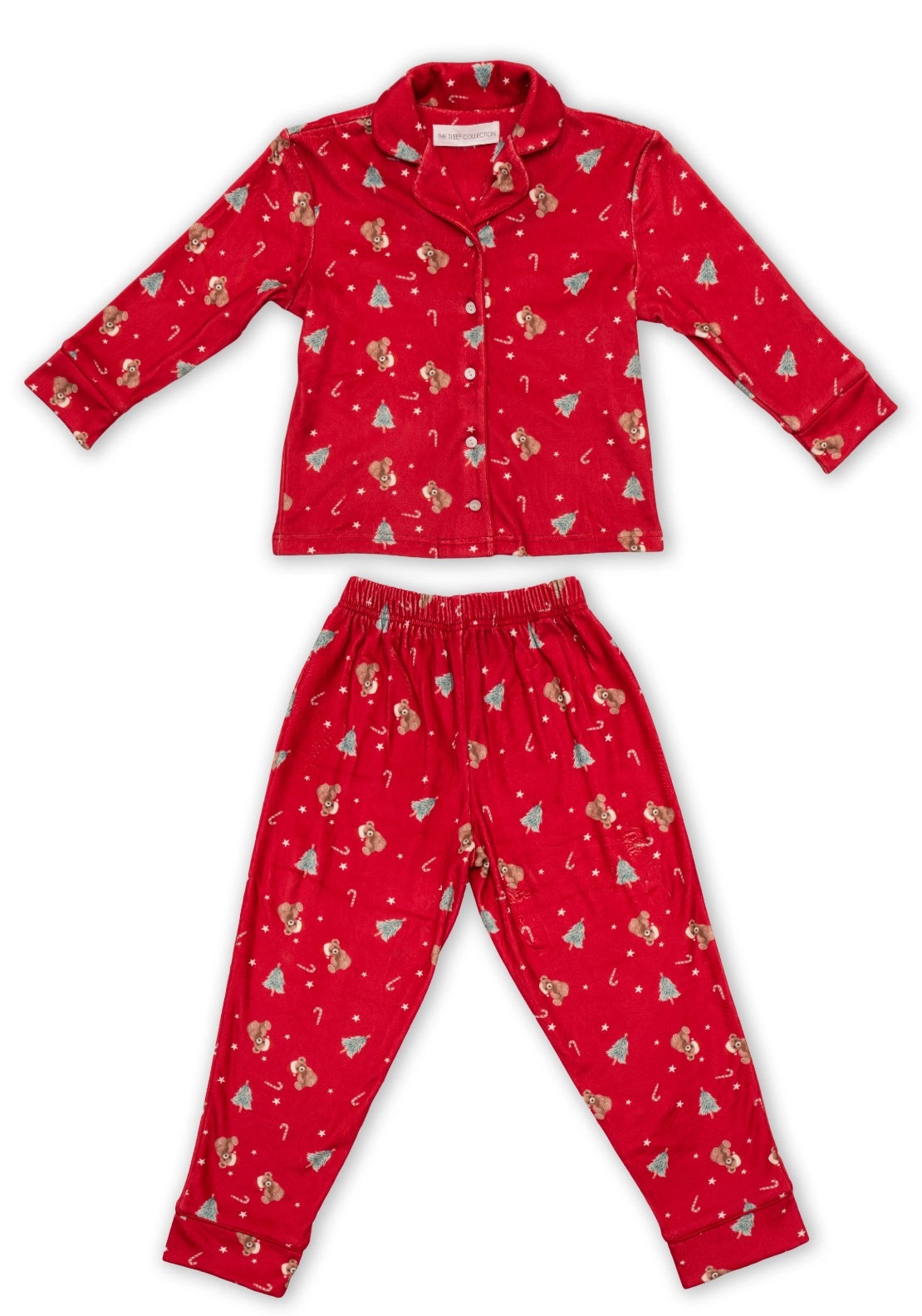 The Sleep Collection Christmas Theme Matching Pyjama Set - Red 2 Shaws Department Stores
