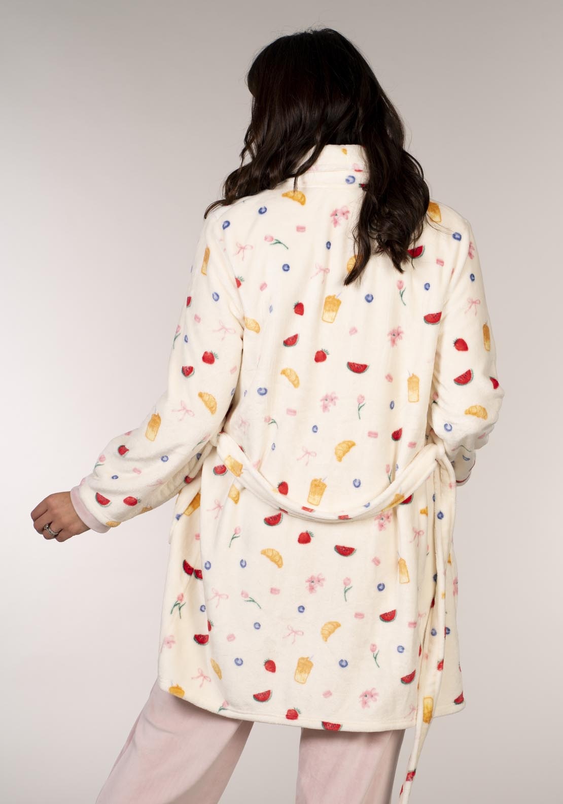 The Sleep Collection Printed Croissant Robe - Multi 5 Shaws Department Stores