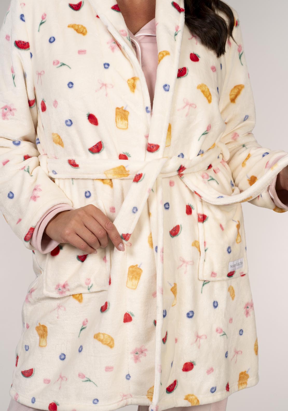 The Sleep Collection Printed Croissant Robe - Multi 4 Shaws Department Stores