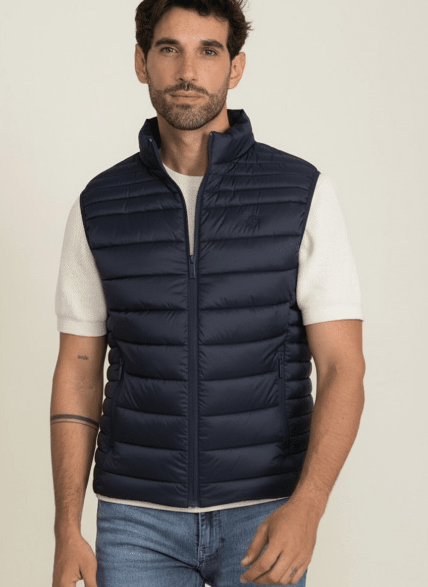 Mineral Tuva Gilet - Blue 1 Shaws Department Stores