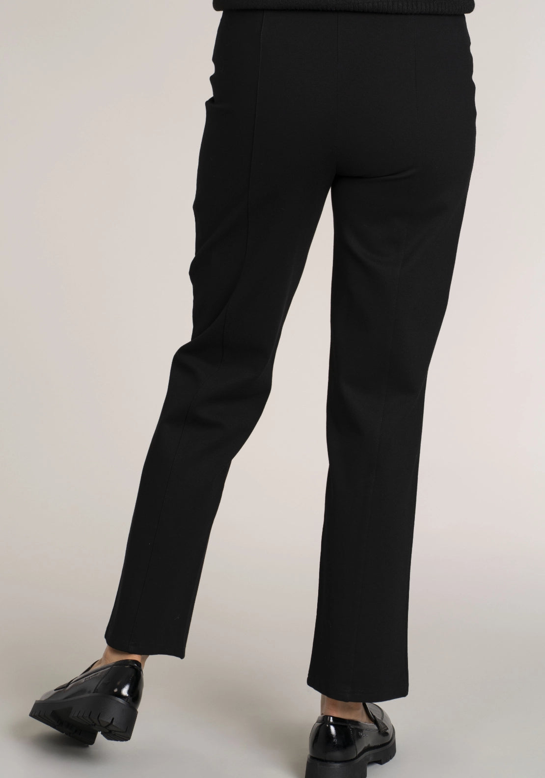 Tea Lane Ponte Diamonte Trouser - Black 2 Shaws Department Stores