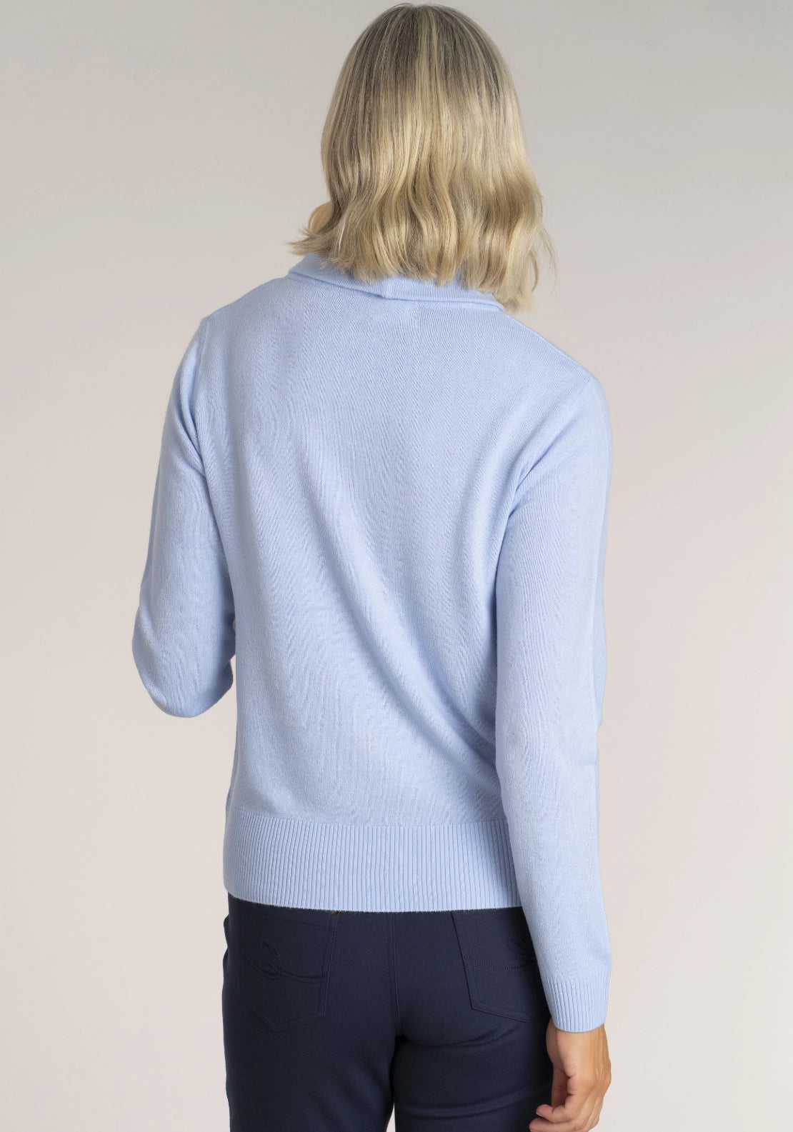 Cashmillon Mini Cowl Jumper - Blue