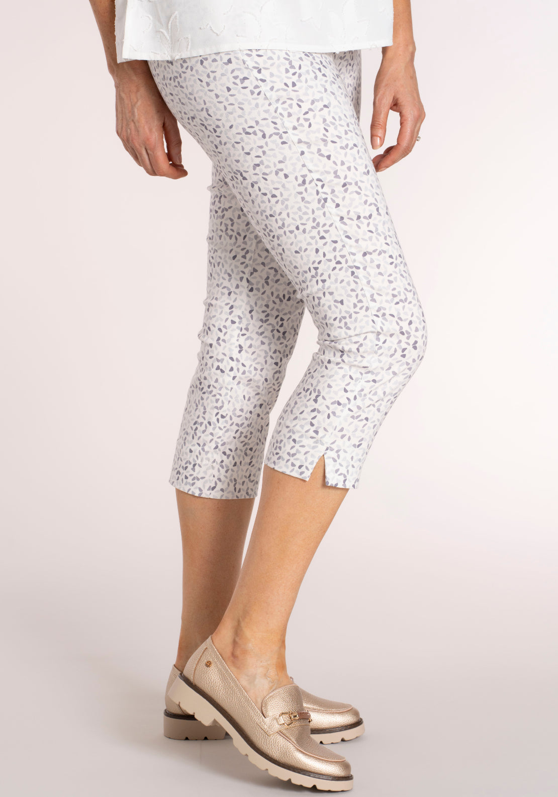 Tea Lane Printed Slim Fit Capri - Multicolour 3 Shaws Department Stores
