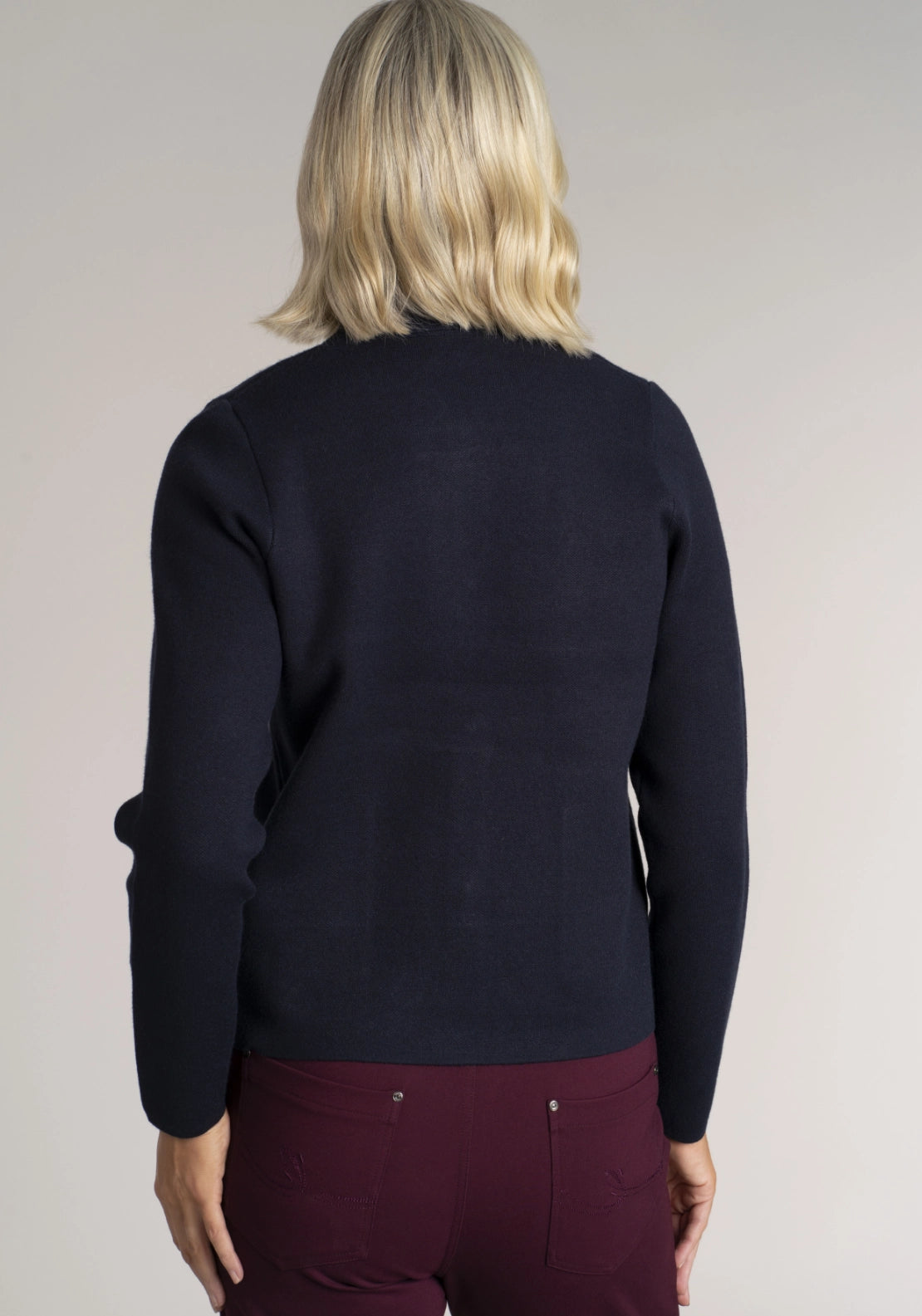 Everyday Button Cardigan - Navy