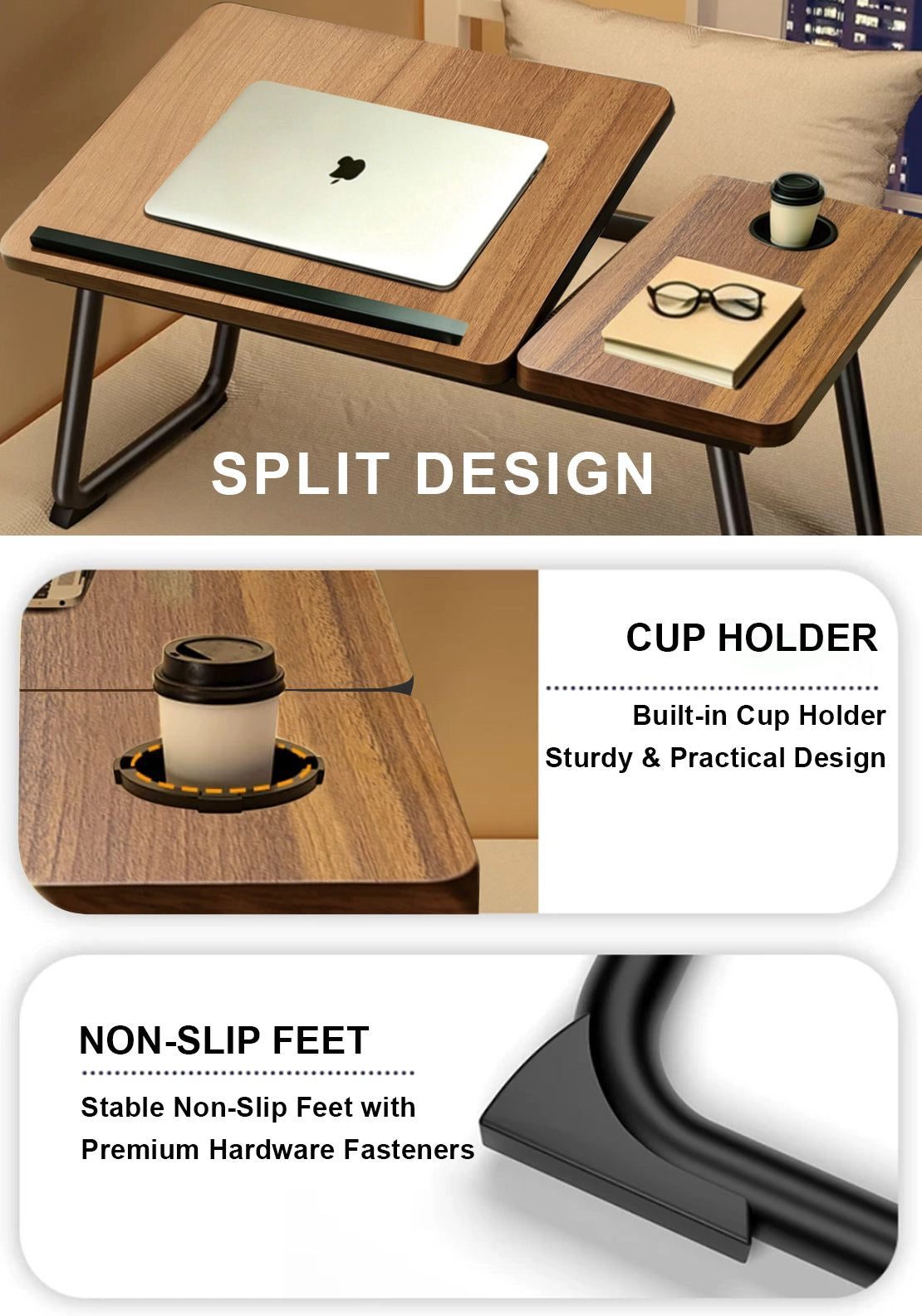 The Home Collection Bed Tray - Dark Brown 4 Shaws Department Stores