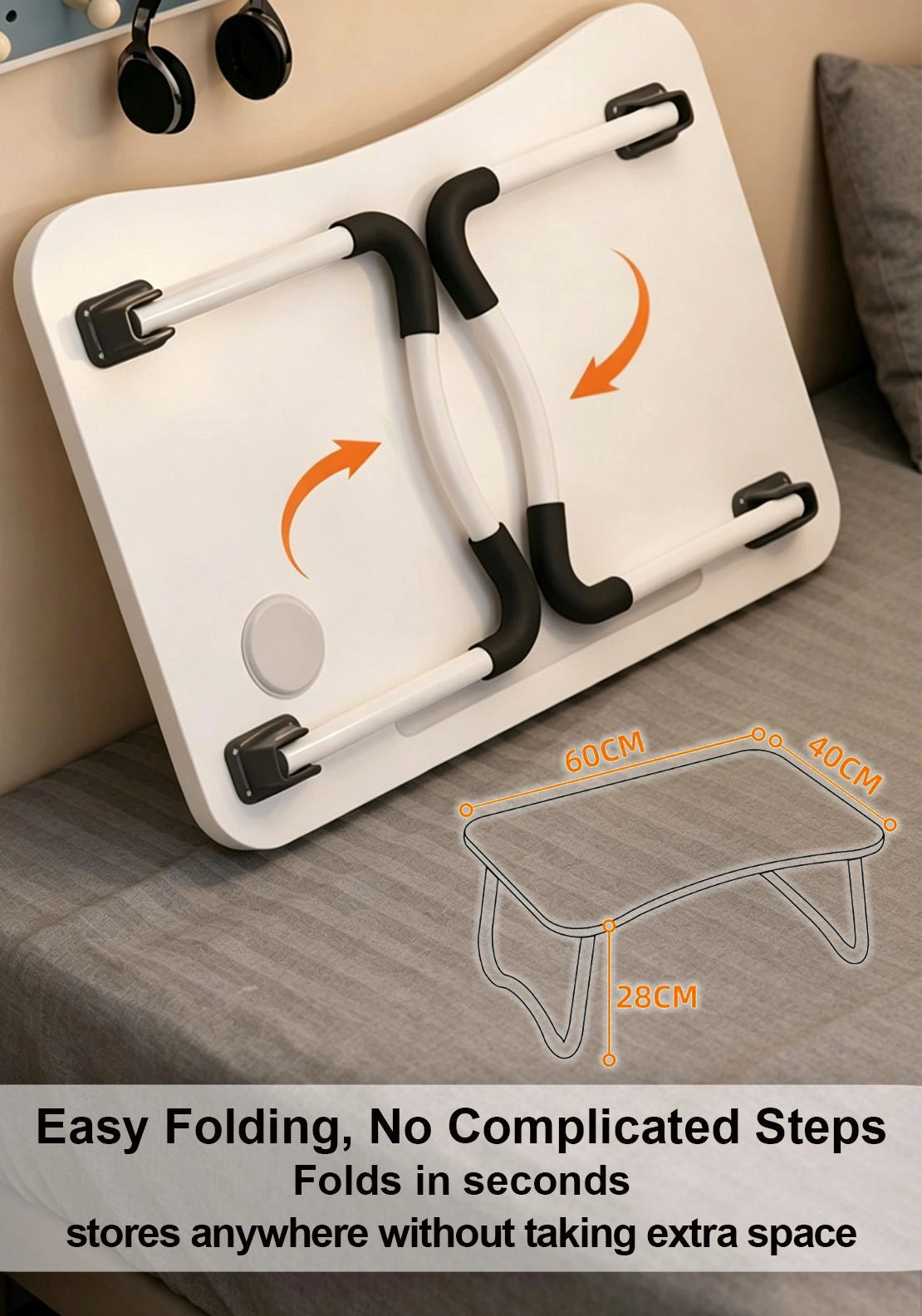 The Home Collection Bed Tray White - White 3 Shaws Department Stores