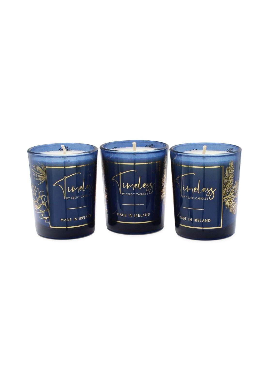 Celtic Candle Eternal Votive Trio - Blue 3 Shaws Department Stores