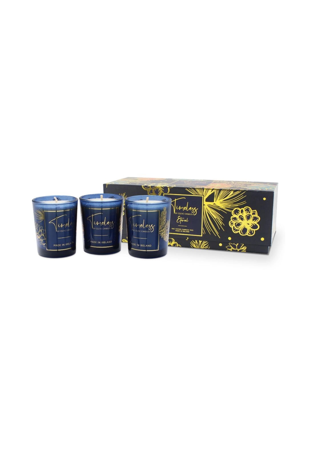 Celtic Candle Eternal Votive Trio - Blue 1 Shaws Department Stores