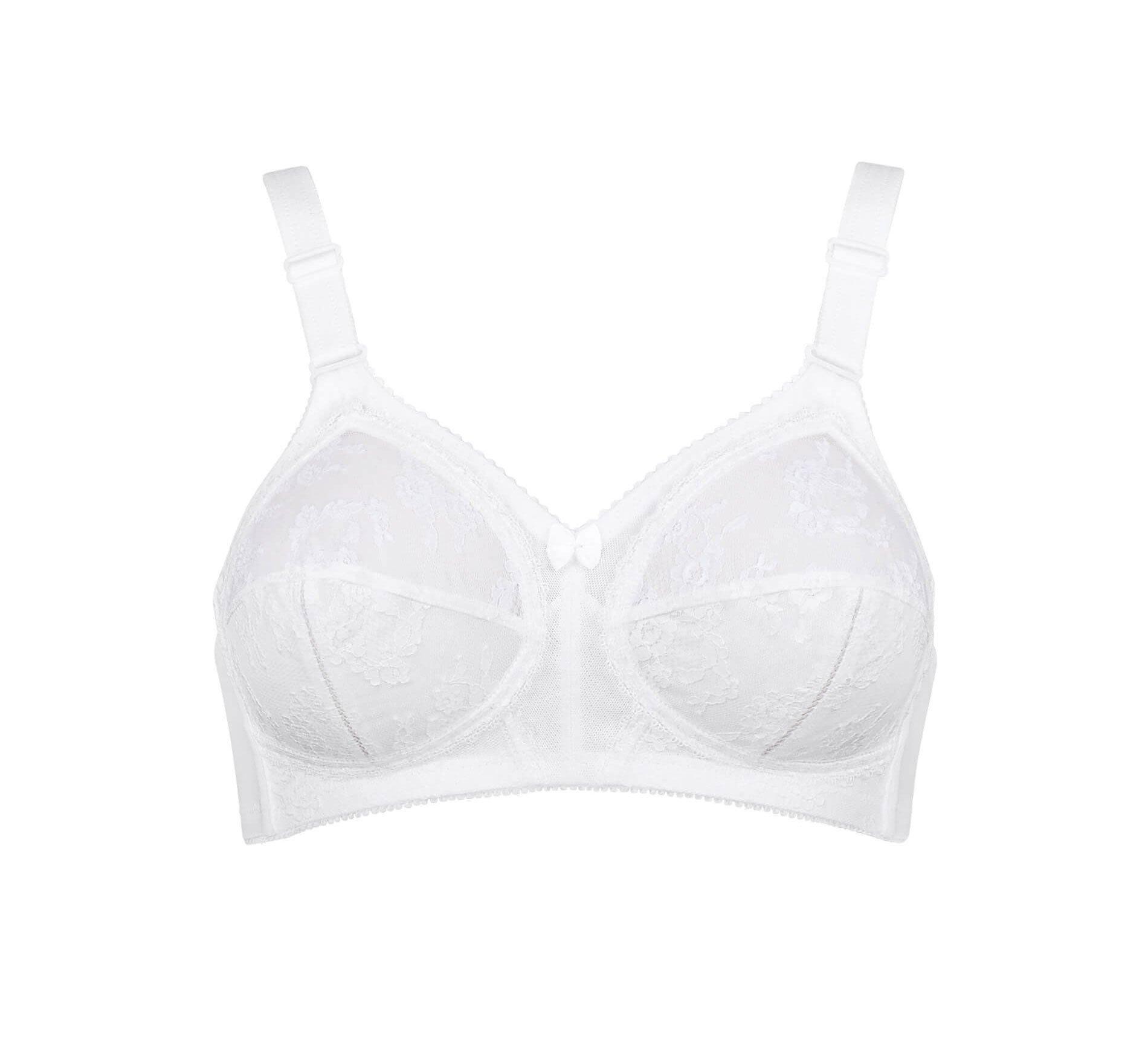 Triumph Doreen Non-Wired Bra - White 1 Shaws Department Stores