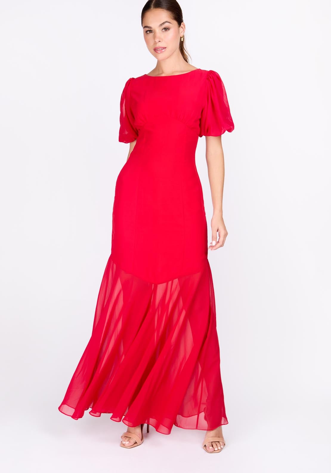 chinese dress ladies Rent Little Mistress Red Wrap Midaxi Dress