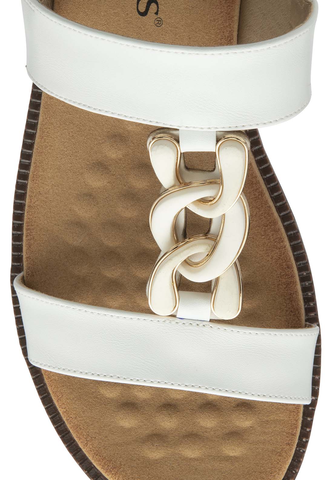 Lotus Joana Sandal - White 4 Shaws Department Stores