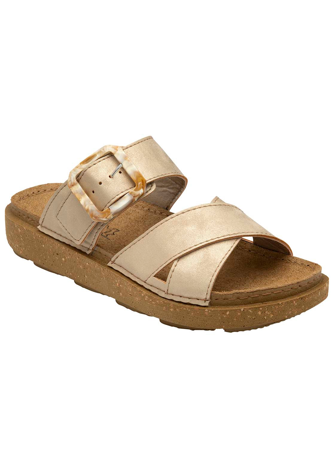 Lotus Comino Sandal - Gold 3 Shaws Department Stores