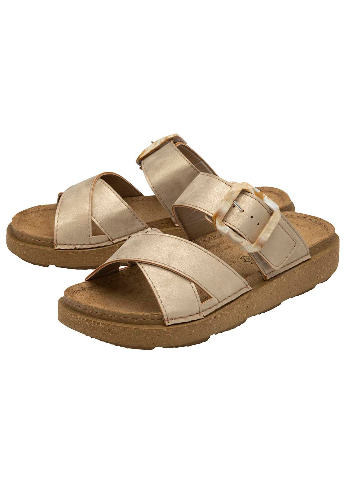 Lotus Comino Sandal - Gold 1 Shaws Department Stores