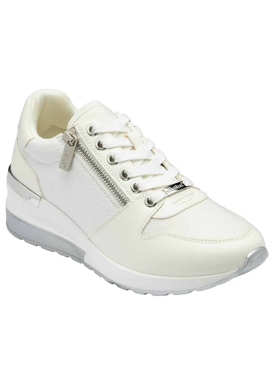 Lotus Isabella Trainer - White 3 Shaws Department Stores