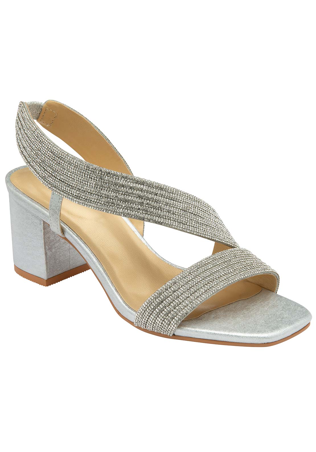 Lotus Galacia Heel Sandal - Silver 3 Shaws Department Stores