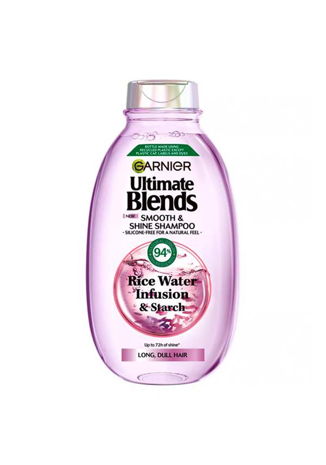 Garnier Ultimate Blends Smooth &amp; Shine Shampoo 300ml 1 Shaws Department Stores
