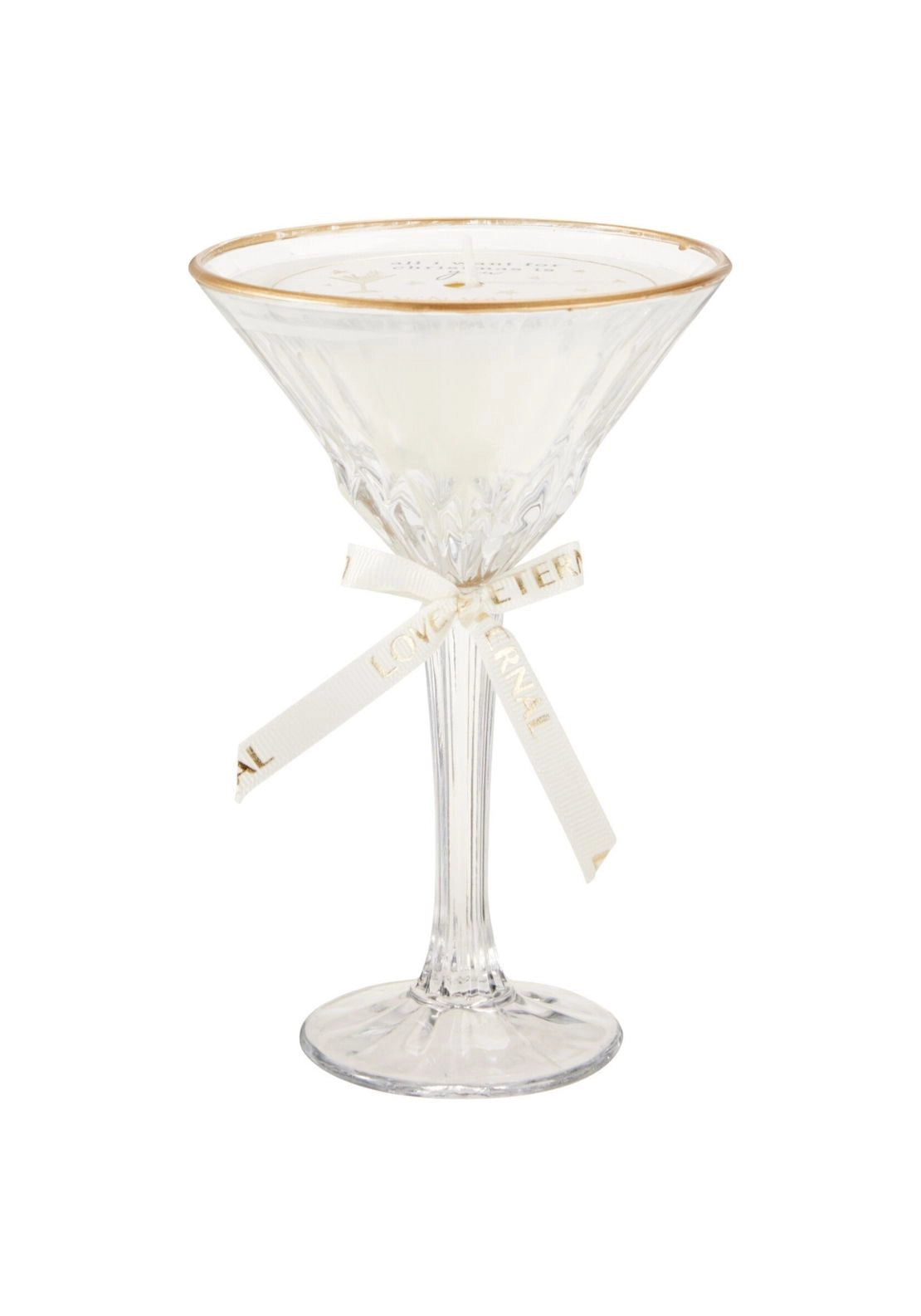 Scented Candle In Cocktail Glass - Multi