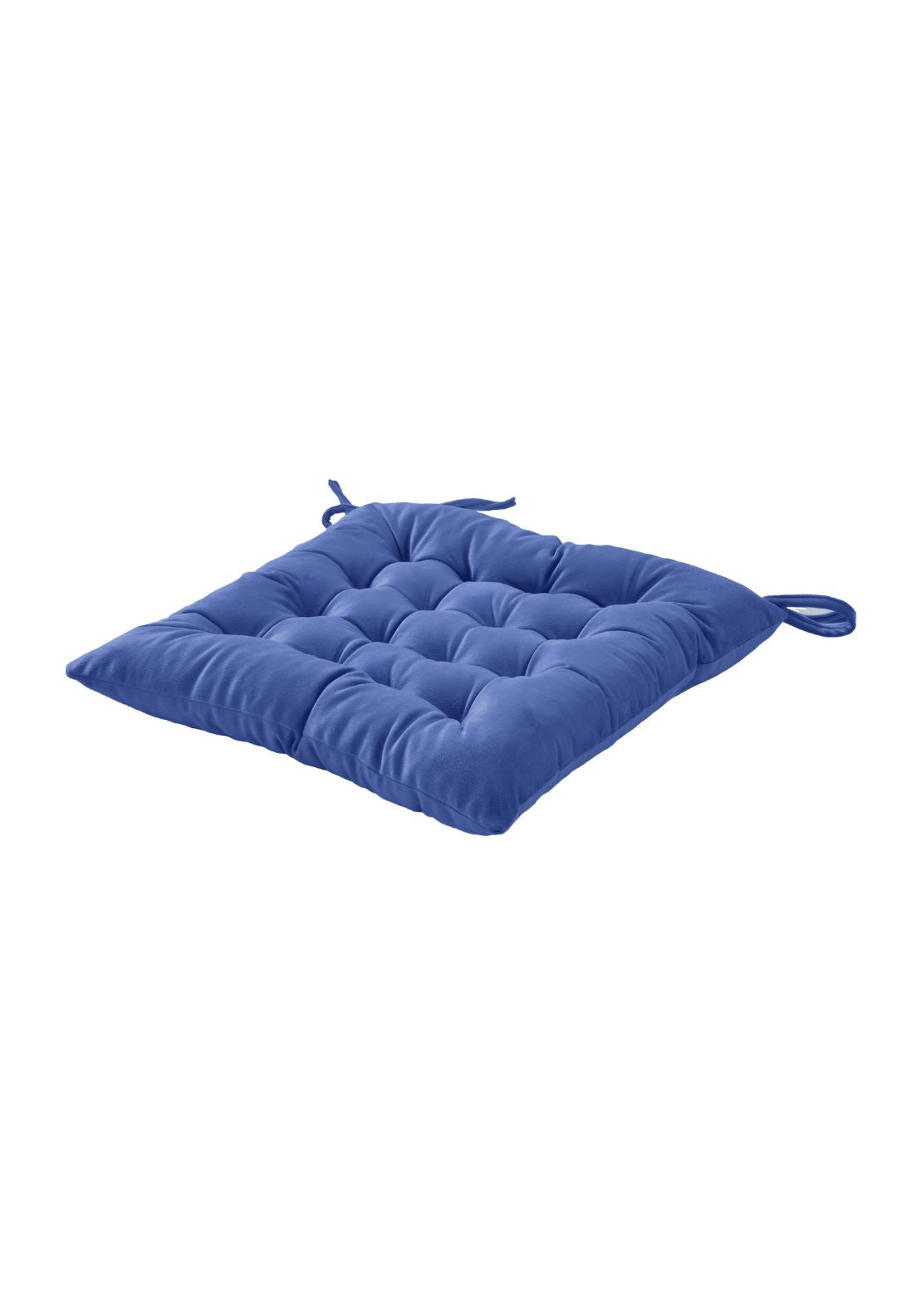 The Home Collection Velvet Seat Pad - Blue 2 Shaws Department Stores