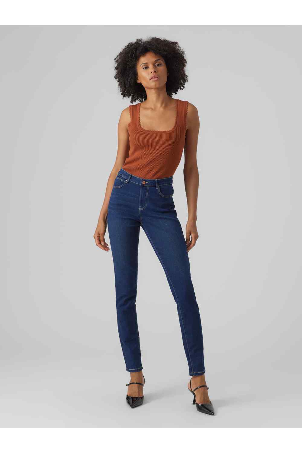 Vero Moda June Skinny Jean - Blue 3 Shaws Department Stores