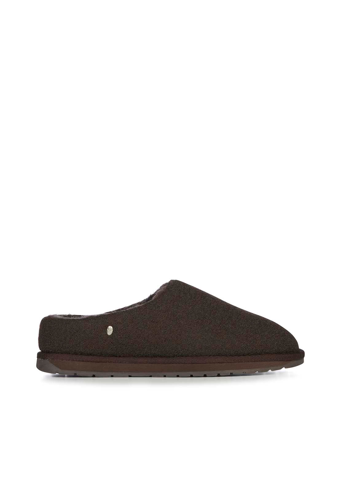 Emu Slippers Joy Felt - Chocolate 2 Shaws Department Stores