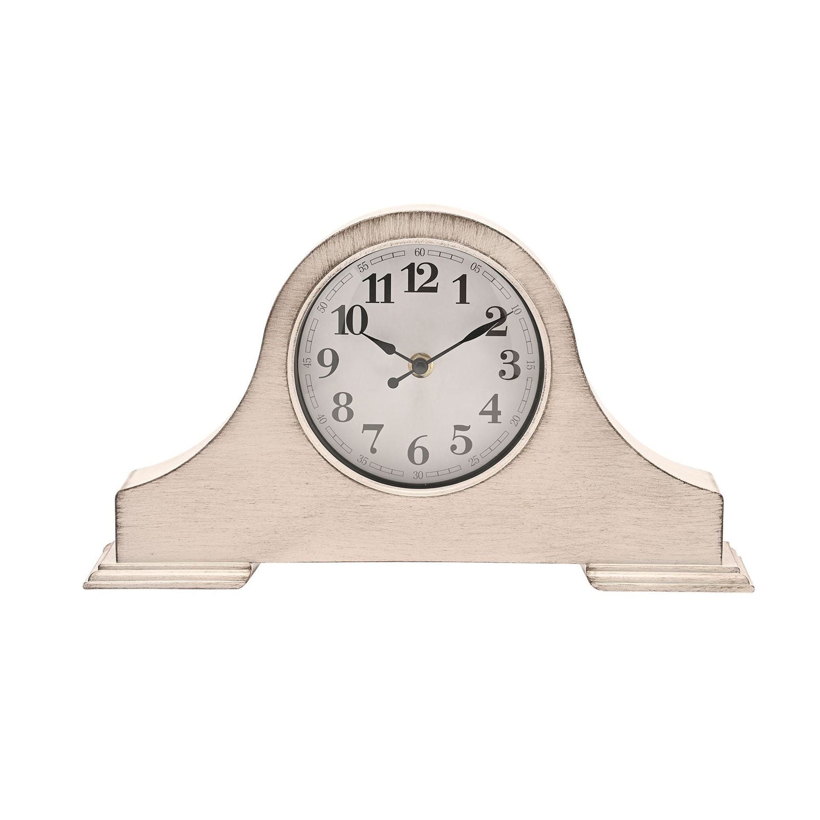 The Home Collection Hometime Mantel Clock 36cm - White 1 Shaws Department Stores