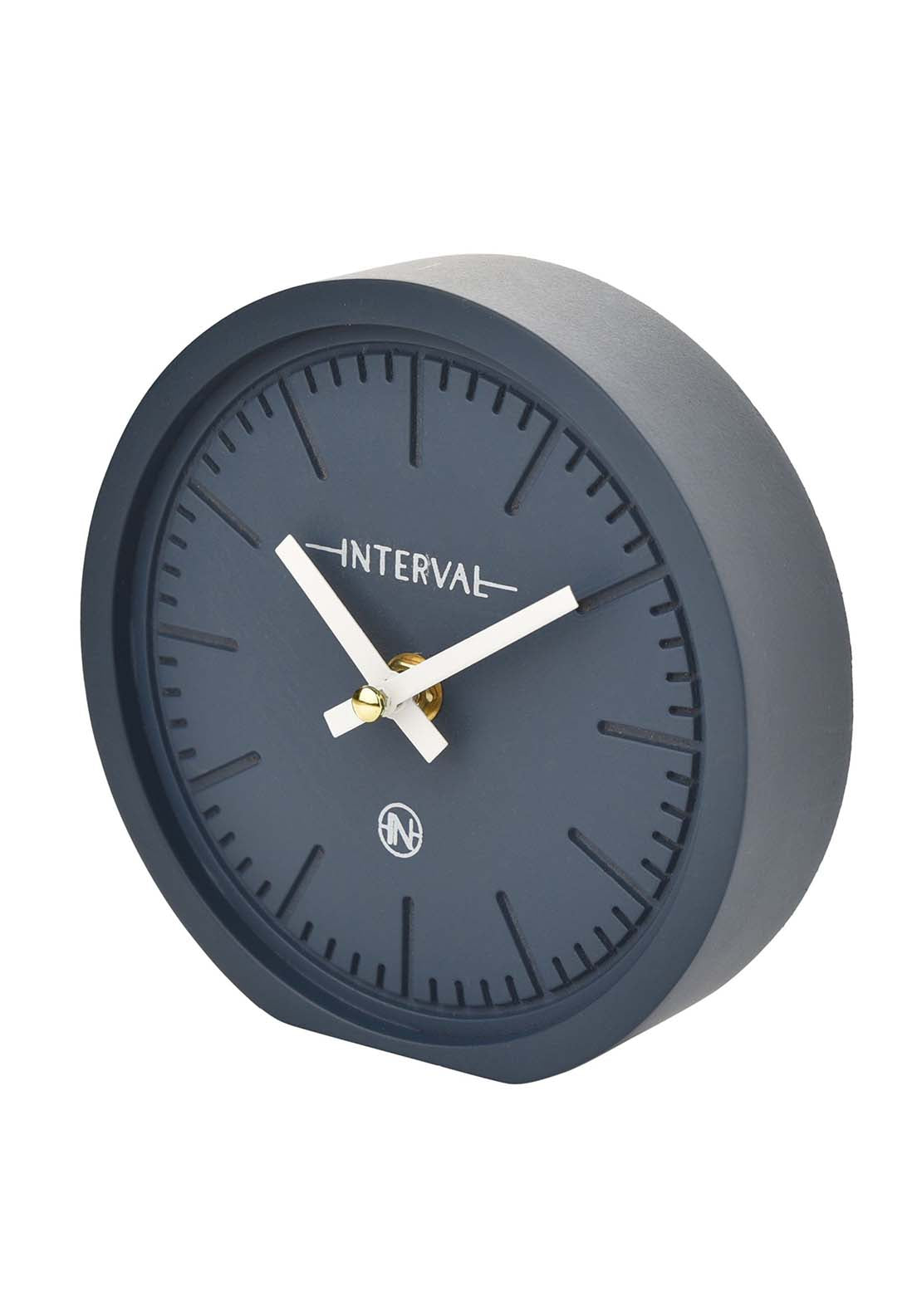 Interval Minimalist Desk Clock 15Cm - Navy 2 Shaws Department Stores