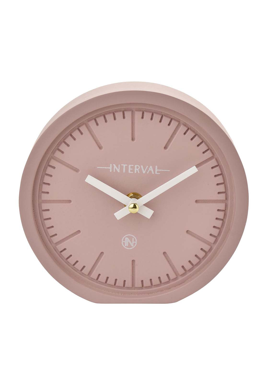 Interval Minimalist Desk Clock 15Cm - Pink 3 Shaws Department Stores