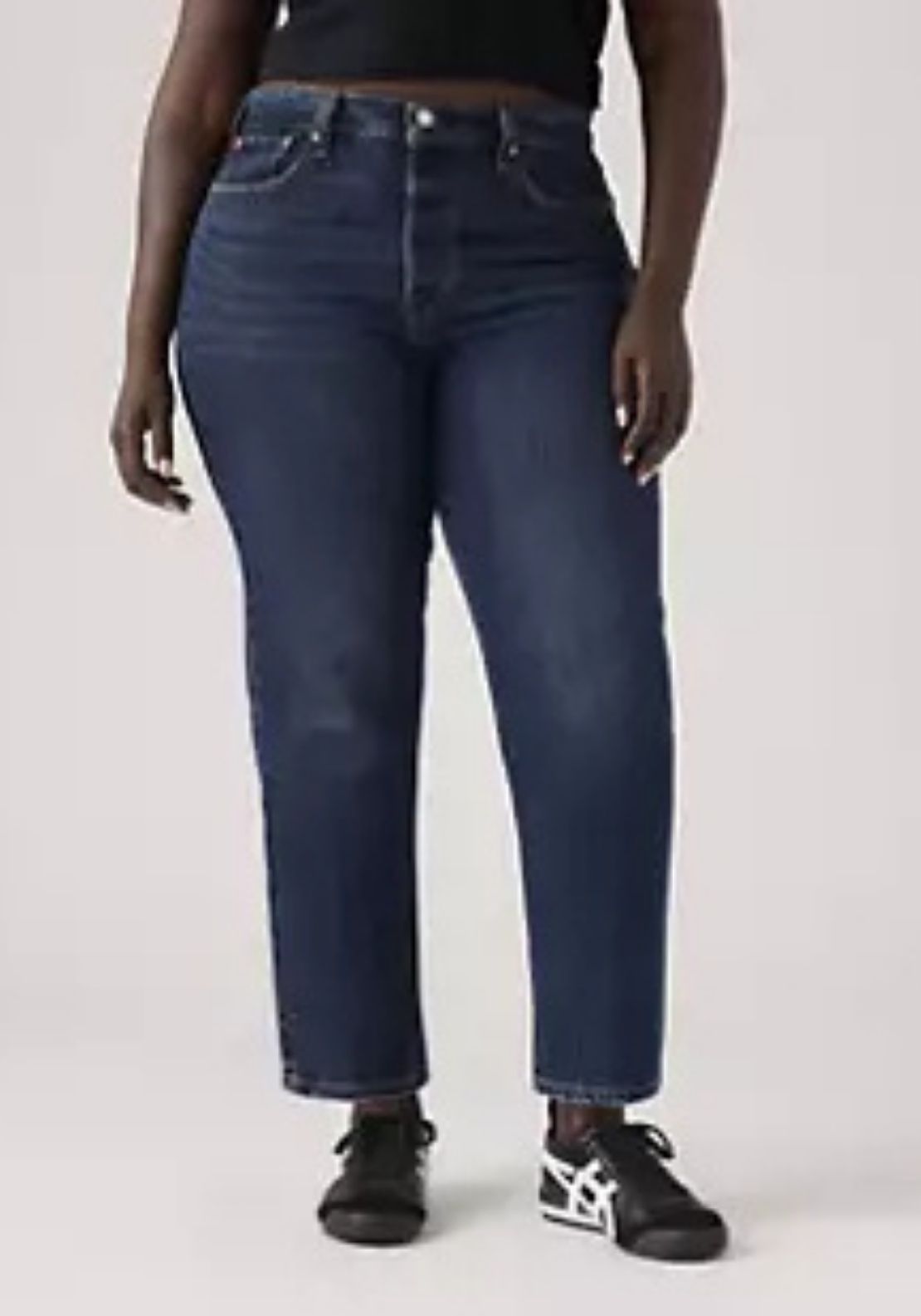 Levis Wedgie Straight Jeans - Blue 1 Shaws Department Stores
