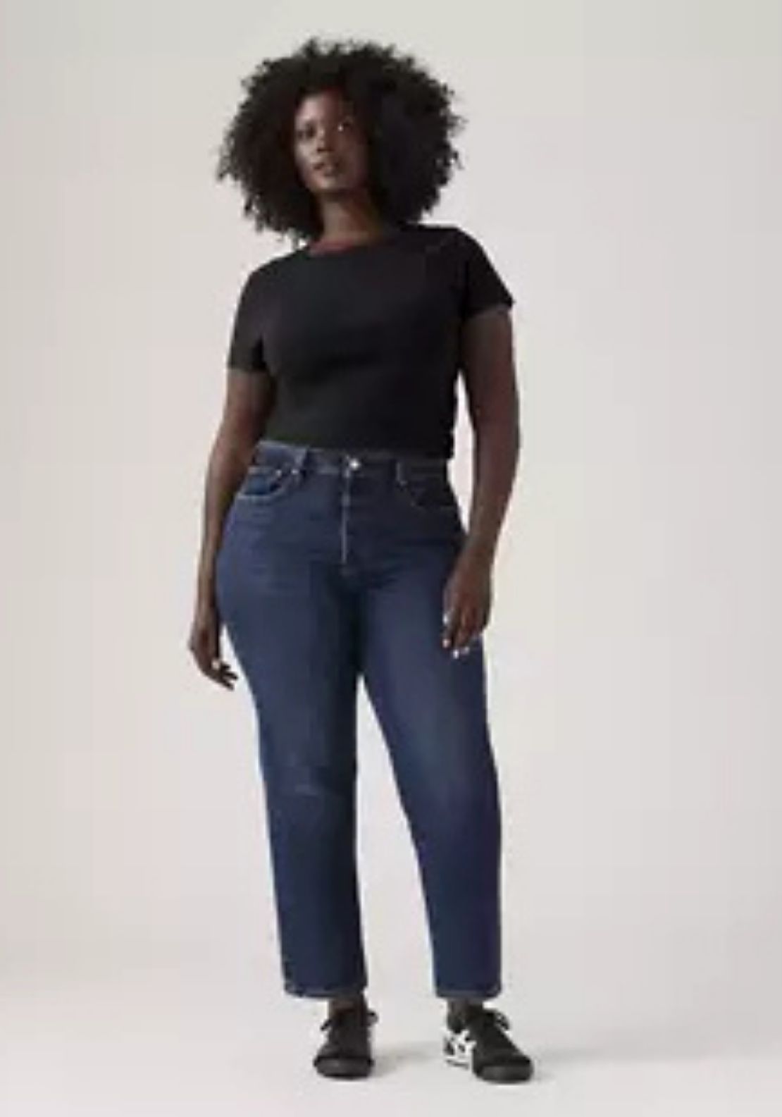 Levis Wedgie Straight Jeans - Blue 5 Shaws Department Stores