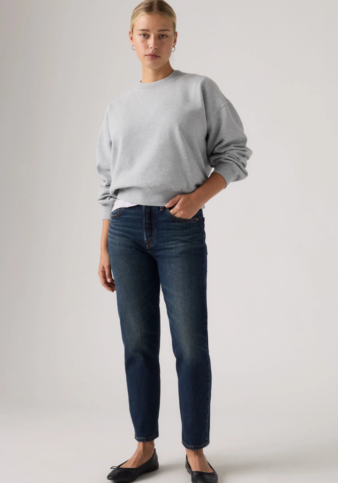 501® Original Cropped Jeans - Dark Wash Blue