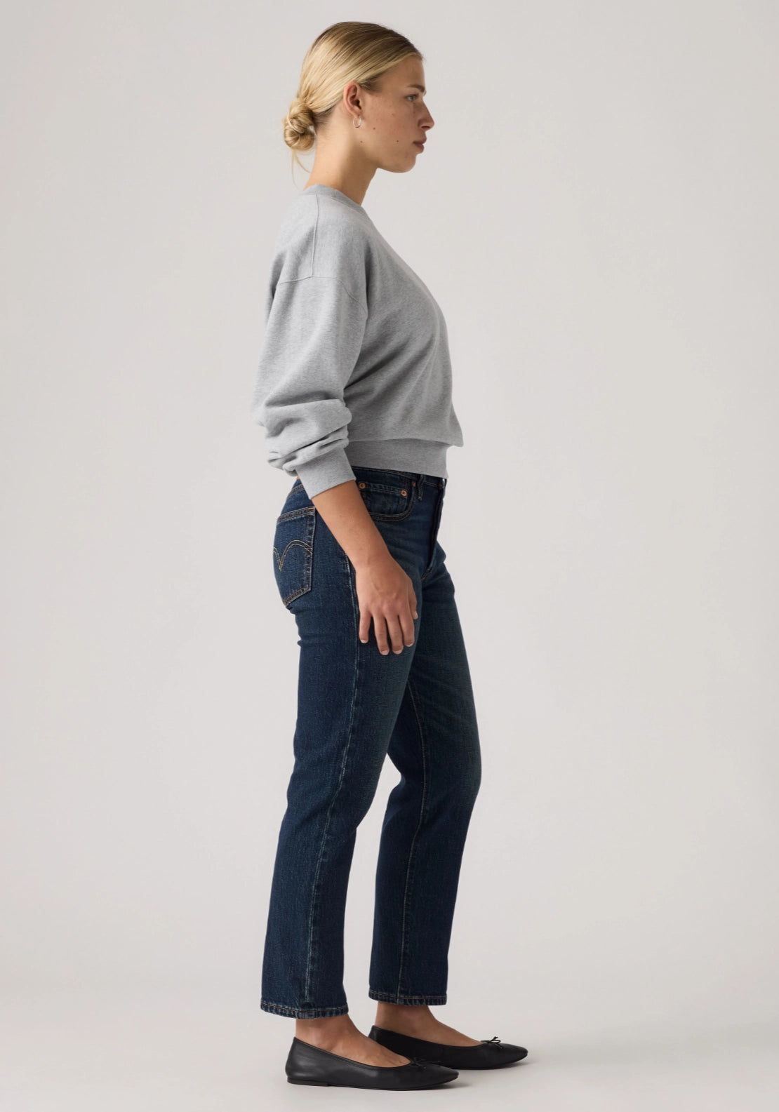 501® Original Cropped Jeans - Dark Wash Blue