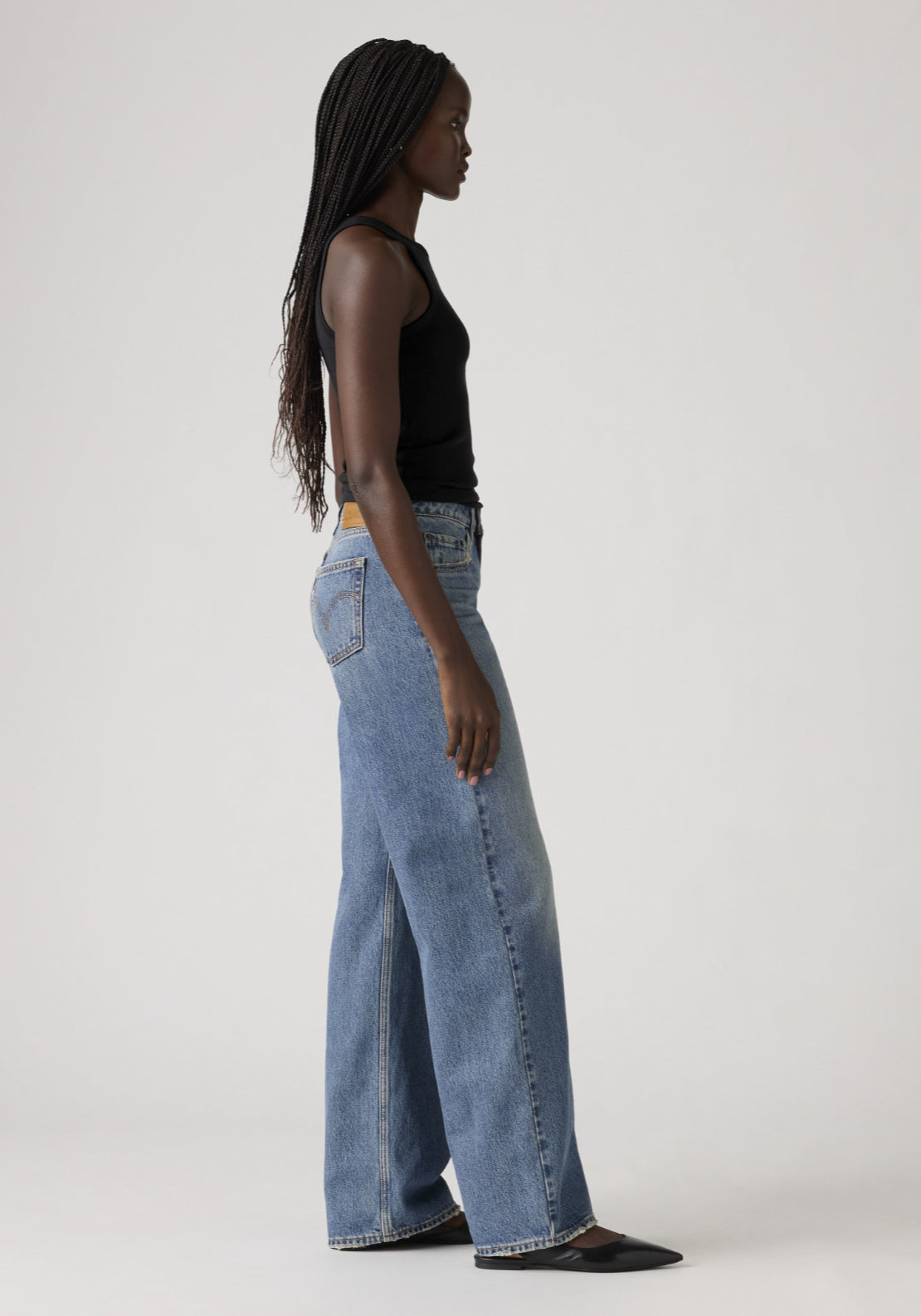 Levis Low Loose Jeans - Blue 3 Shaws Department Stores